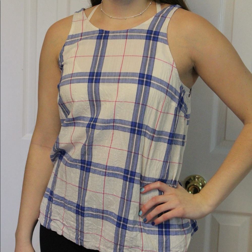 Plaid tank top